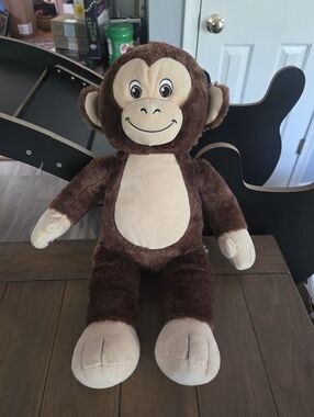 Plush Large Brown Monkey Build a Bear Stuffed Animal